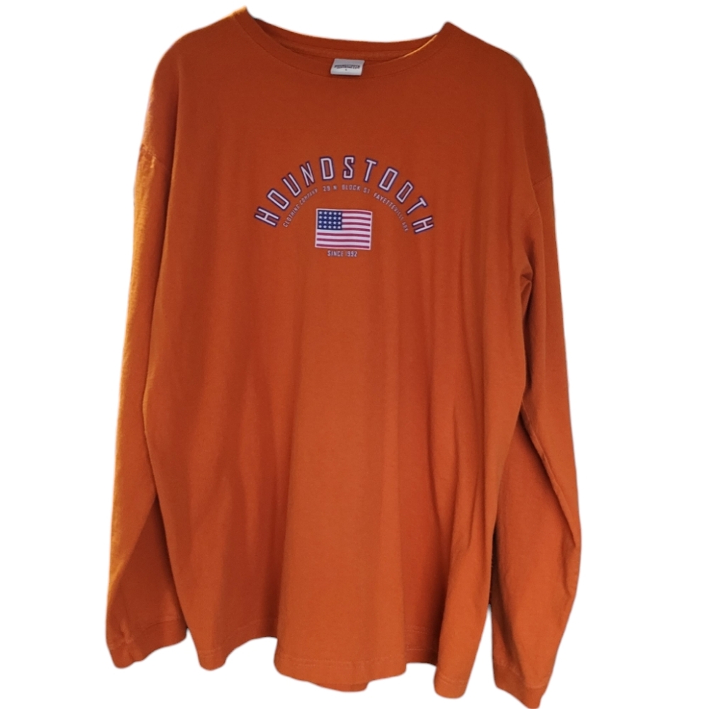 Houndstooth Clothing Co. Long sleeve graphic logo t-shirt Size L